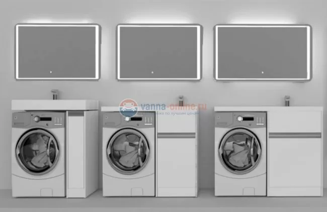 Тумба Акватон Лондри под стиральную машину 60 см, 1A235901LH010, напольная Тумба Акватон Лондри под стиральную машину 60 см, 1A235901LH010, напольная