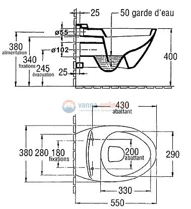 Подвесной унитаз Jacob Delafon Presquile E4440-00 крышка микролифт Подвесной унитаз Jacob Delafon Presquile E4440-00 крышка микролифт