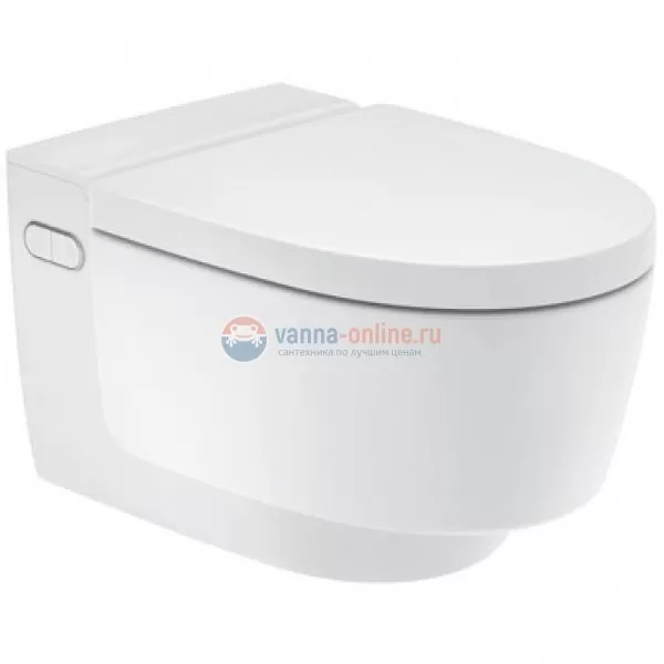 Электронный унитаз Geberit Aquaclean Mera Classic 146.204 11.1 подвесной, безободковый и крышка-биде, альпийский белый