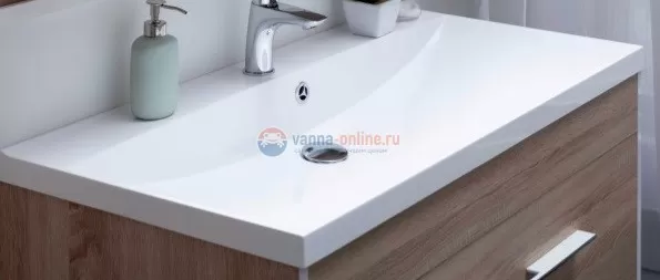 Раковина Aquanet Нота New 90 00204119 90x48 см встраиваемая, цвет белый