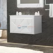 Тумба под раковину Opadiris Smile Луиджи 90 см, 00-00000521, подвесная, белый матовый Тумба под раковину Opadiris Smile Луиджи 90 см, 00-00000521, подвесная, белый матовый