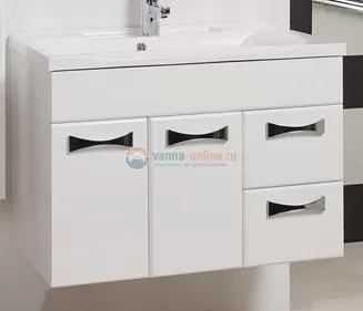 Тумба под раковину Акватон Диор 80, 1A167801DR010, белая