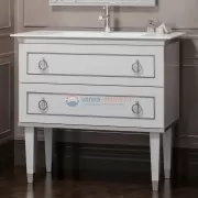 Тумба под раковину Opadiris Smile Порто 100 цвет белый/серебро Тумба под раковину Opadiris Smile Порто 100 цвет белый/серебро