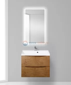 Тумба с раковиной BelBagno Marino MARINO-700-2C-SO-RN-P, 70 х 45 х 55 см, Rovere Nature - светло-коричневый