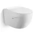 Подвесной унитаз Black&White Universe W-701, безободковый