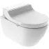 Электронный унитаз Geberit AquaClean Tuma Comfort 146.294.SI.1 с крышкой-биде, панель белое стекло
