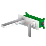 Смеситель Timo Torne 4371/00-16SM для раковины, белый-хром Смеситель Timo Torne 4371/00-16SM для раковины, белый-хром