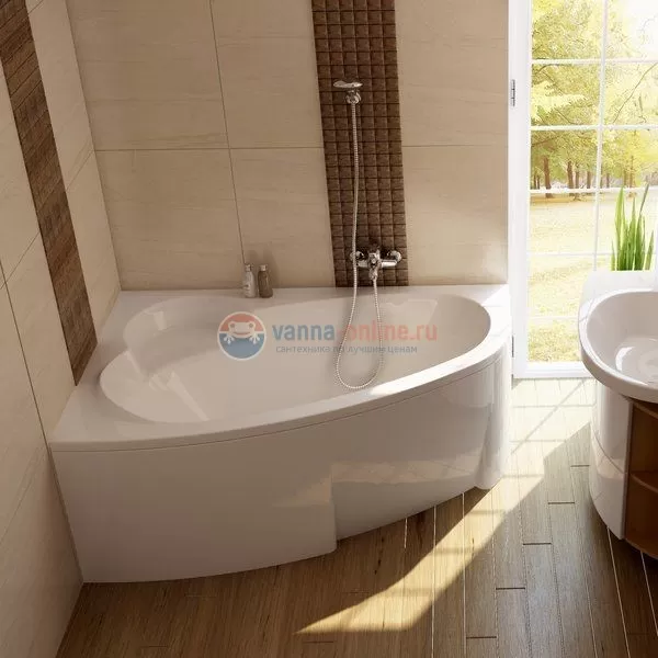 Акриловая ванна Ravak Asymmetric 150 x 100 см без гидромассажа Акриловая ванна Ravak Asymmetric 150 x 100 см без гидромассажа