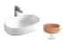 Раковина ArtCeram Cognac Countertop COL003 13; 00, накладная, цвет - arancio cammeo (оранжевый камео), 55 х 35 х 14,5 см
