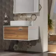 Тумба под раковину Opadiris Smile Дольче 80 см, 00-00000177, белый/дерево Тумба под раковину Opadiris Smile Дольче 80 см, 00-00000177, белый/дерево