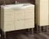 Тумба с раковиной Sanvit Прима kprim090, 90 см напольная, каштан светлый