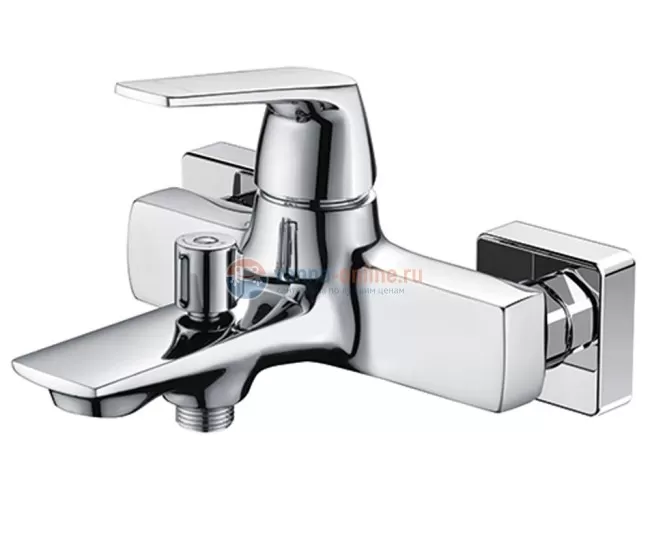 Смеситель WasserKRAFT Neime 1901 для ванны и душа с коротким изливом, хром