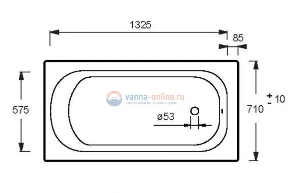 Чугунная ванна Jacob Delafon Nathalie E2962-00, 150x70, без ручек Чугунная ванна Jacob Delafon Nathalie E2962-00, 150x70, без ручек
