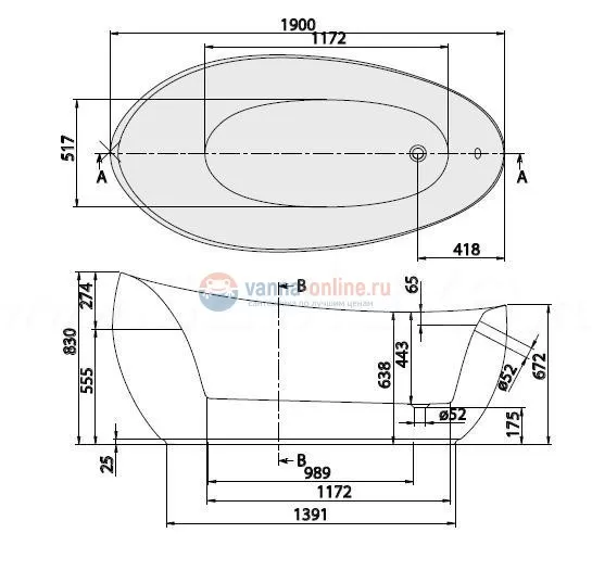 Ванна акриловая Villeroy&Boch Aveo UBQ194AVE9T1V-01, 190 x 95 см, alpin, бесшовная Ванна акриловая Villeroy&Boch Aveo UBQ194AVE9T1V-01, 190 x 95 см, alpin, бесшовная