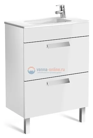 Тумба под раковину Roca Debba 60 ZRU9302708, цвет белый глянец