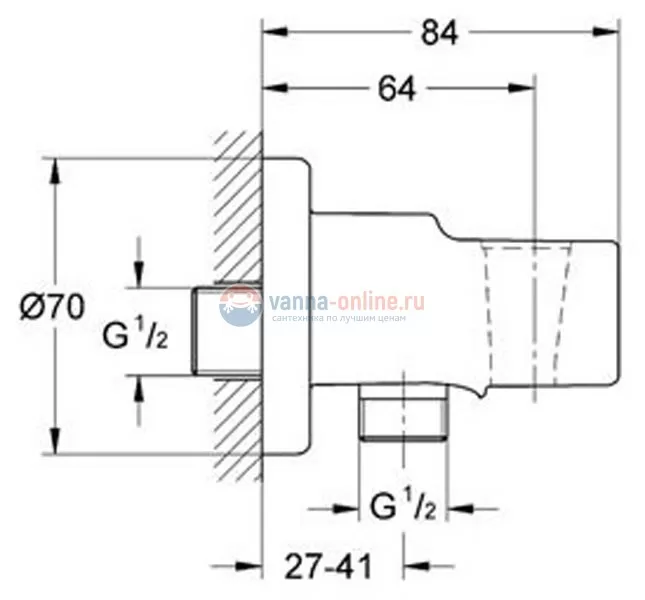 Гигиенический душ Grohe BauEdge 124898