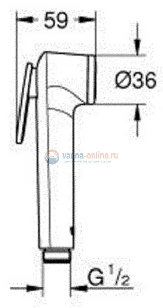 Гигиенический душ Grohe BauEdge 124898