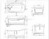 Ванна акриловая BelBagno BB32-CF36 170 х 90 см