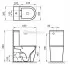 Напольный унитаз BelBagno Etna BB2157CPR/BB2157T, безободковый