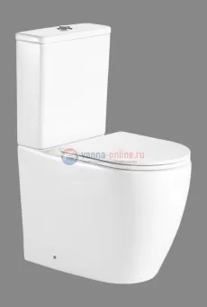 Напольный унитаз BelBagno Etna BB2157CPR/BB2157T, безободковый