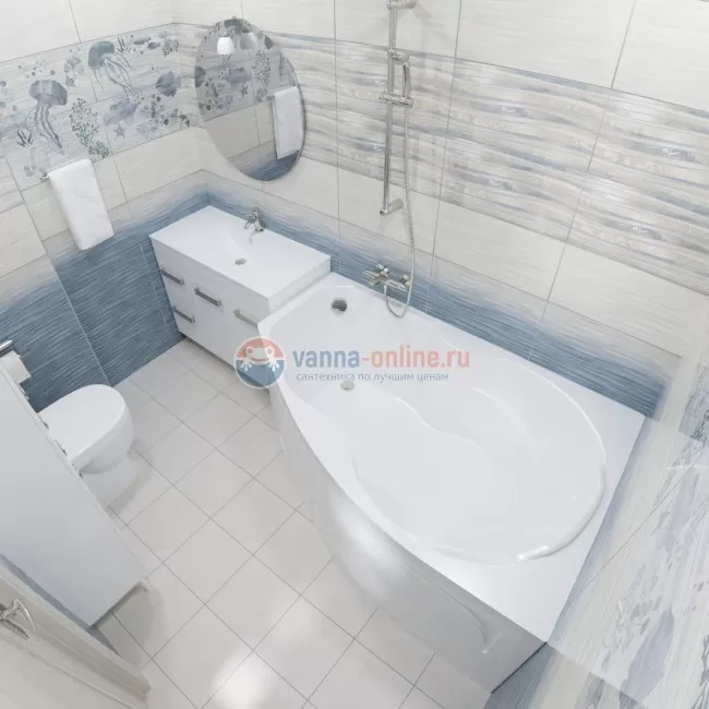 Акриловая ванна Triton Лайма 160 х 95 см (левая) Акриловая ванна Triton Лайма 160 х 95 см (левая)