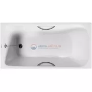 Комплект: Чугунная ванна Goldman Comfort 150x70, с ручками и ножками Комплект: Чугунная ванна Goldman Comfort 150x70, с ручками и ножками