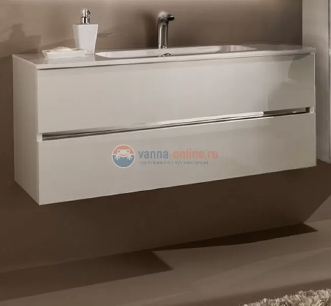 Тумба с раковиной Sanvit Кубэ-2 kkube2070, 70 см подвесная, белый глянцевый