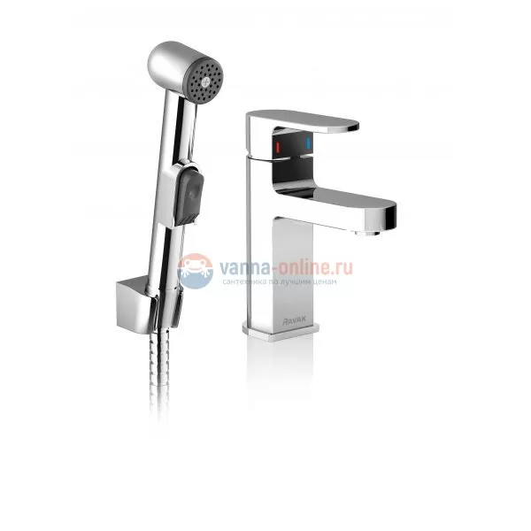 Смеситель для раковины Ravak Chrome CR 112.00 с гигиеническим душем
