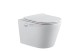 Подвесной унитаз безободковый Aquanet Atago 2.0 W (243549) Rimless, с крышкой-сиденьем Soft Close - Slimseat
