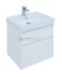 Тумба с раковиной Aquanet Nova Lite 60, 2 ящика, белый глянец