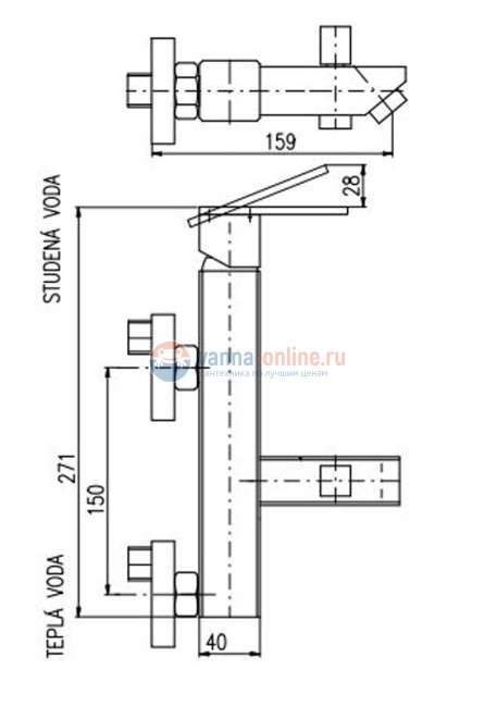 Смеситель для ванны и душа Rav-Slezak Loira LR554.5Z, золото Смеситель для ванны и душа Rav-Slezak Loira LR554.5Z, золото