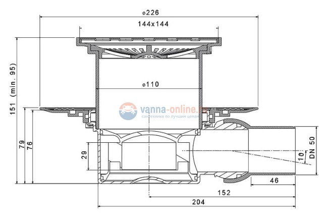 Трап водосток Pestan Confluo Standard Dry 1 Ceramic 100*100 Ceramik под плитку с рамкой сталь 13000107 Трап водосток Pestan Confluo Standard Dry 1 Ceramic 100*100 Ceramik под плитку с рамкой сталь 13000107