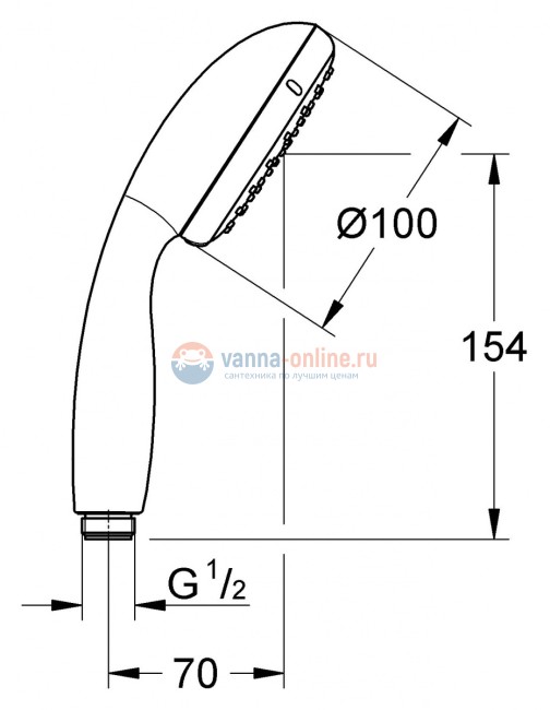 Ручной душ Grohe Tempesta New 27852001 (27852000)