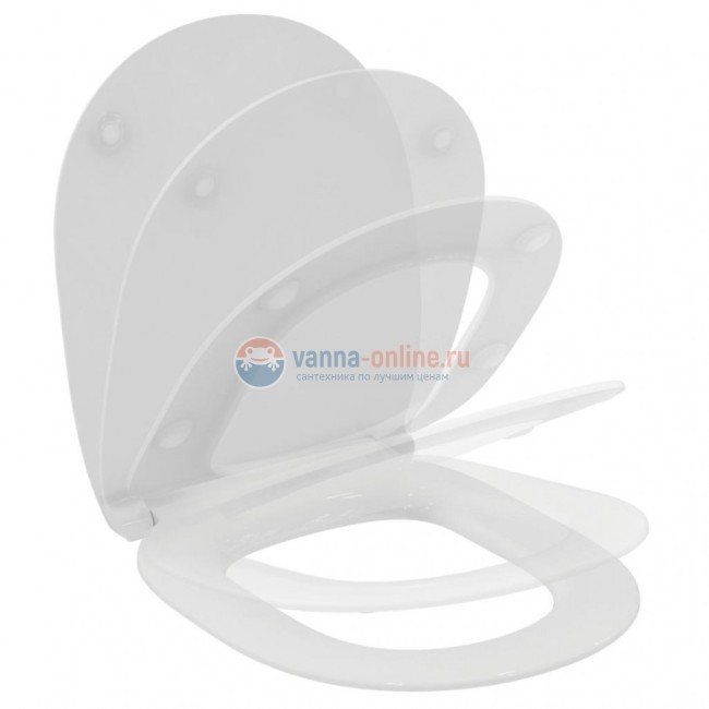 Пневматический промо-набор 4 в 1 Ideal Standard с унитазом E822301 CONNECT Rimless, с сиденьем и крышкой E772401, с инсталляцией PROSYS 120 P и пневматической панелью смыва OLEAS™ P1