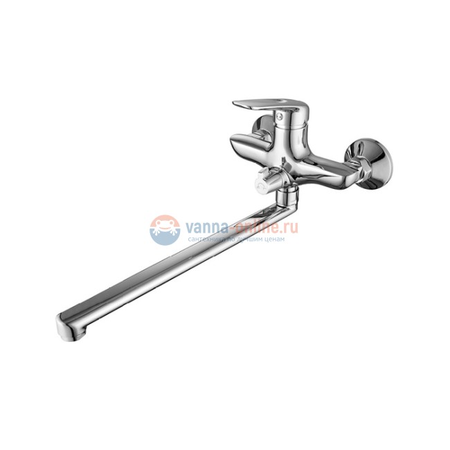 Смеситель Iddis Male MALSBL2i10WA с длинным изливом, для ванны и душа, хром Смеситель Iddis Male MALSBL2i10WA с длинным изливом, для ванны и душа, хром