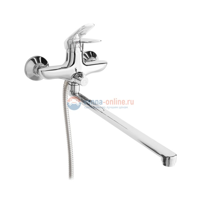 Смеситель Iddis Male MALSBL2i10WA с длинным изливом, для ванны и душа, хром Смеситель Iddis Male MALSBL2i10WA с длинным изливом, для ванны и душа, хром