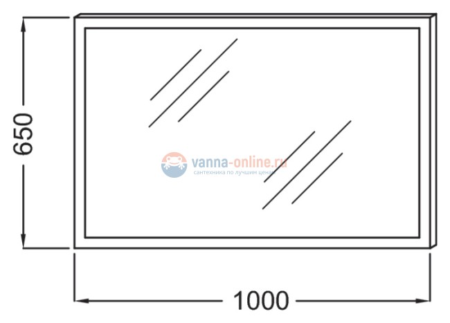 Зеркало Jacob Delafon 100 см, EB1442-NF Зеркало Jacob Delafon 100 см, EB1442-NF