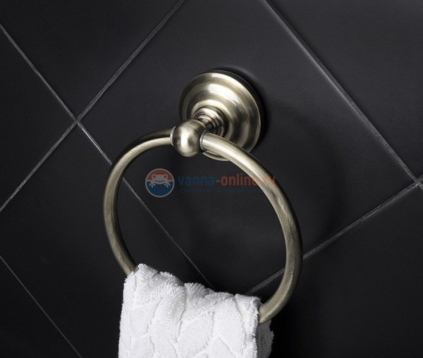 Полотенцедержатель кольцо Fixsen Retro FX-83811 , бронза Полотенцедержатель кольцо Fixsen Retro FX-83811 , бронза