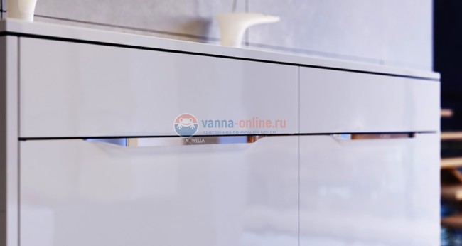 Тумба с раковиной Aqwella Malaga 900 Mal.01.09 L/R, цвет - белый