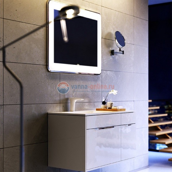 Тумба с раковиной Aqwella Malaga 900 Mal.01.09 L/R, цвет - белый