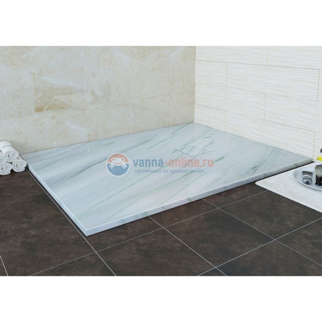Душевой поддон RGW ST-0129МП 16152912-06 90 x 120 см, прямоугольный, цвет мраморный изумруд, из искусственного камня