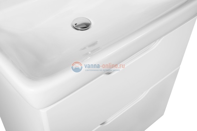 Тумба с раковиной Dreja Q 80, белый лак Тумба с раковиной Dreja Q 80, белый лак