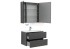 Тумба с раковиной Aquanet Алвита 80 215120, цвет серый антрацит