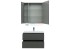 Тумба с раковиной Aquanet Алвита 80 215120, цвет серый антрацит