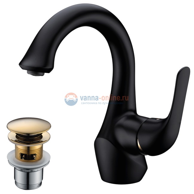 Смеситель Lemark Swan LM5406BG для раковины Смеситель Lemark Swan LM5406BG для раковины