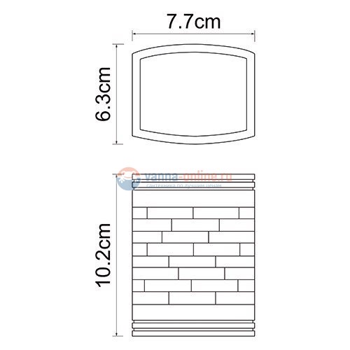 Стакан для зубных щеток WasserKRAFT Main 4728