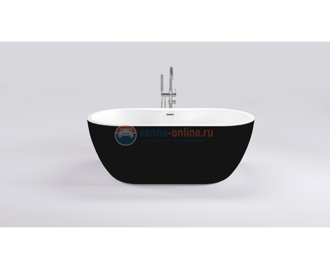Ванна акриловая Black&White Swan SB111-Black, 180 х 75 см, черная