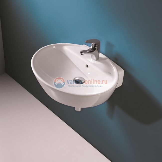 Раковина подвесная Sanitana SOFT 57 с отверстием под смеситель