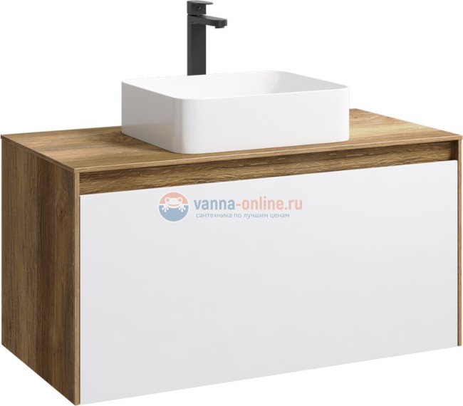 Корпус тумбы под раковину Aqwella Mobi MOB0110DB 100 см, дуб балтийский