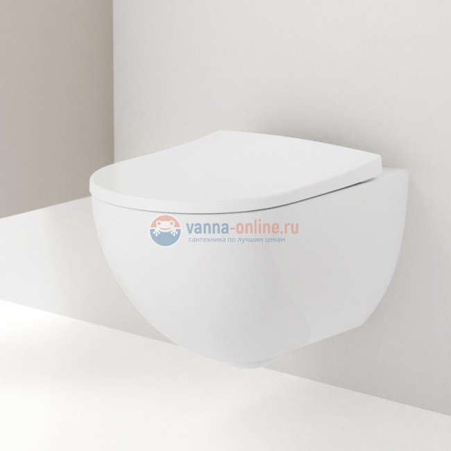 Подвесной унитаз Geberit Acanto 500.600.01.2, безободковый, белый Alpine